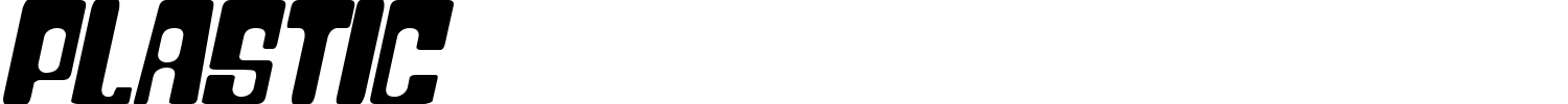 Plastic Font preview