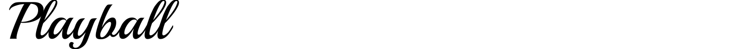 Playball Font preview
