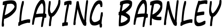 Playing Barnley Font preview