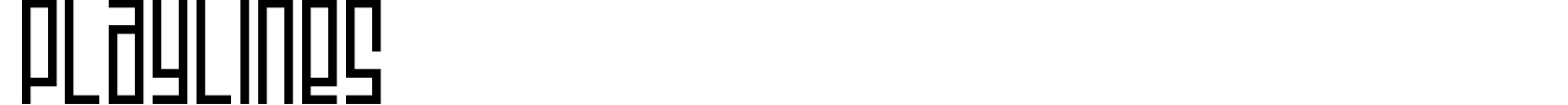 Playlines Font preview