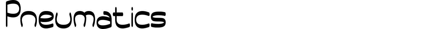 Pneumatics Font preview
