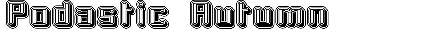 Podastic Autumn Font preview