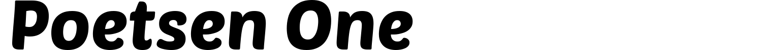 Poetsen One Font preview