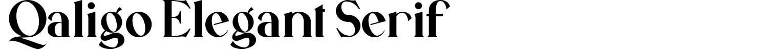 Qaligo Elegant Serif Font preview