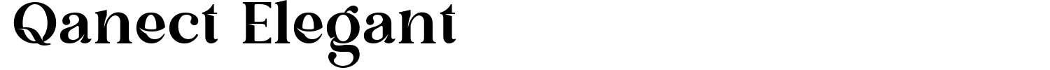 Qanect Elegant Font preview