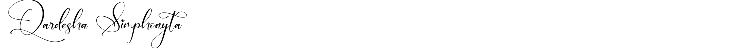 Qardesha Simphonyta Font preview