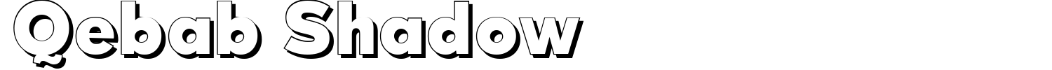 Qebab Shadow Font preview