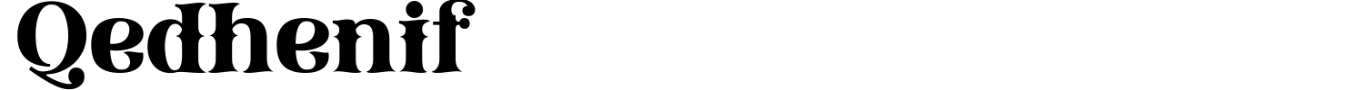 Qedhenif Font preview