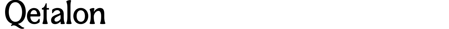 Qetalon Font preview