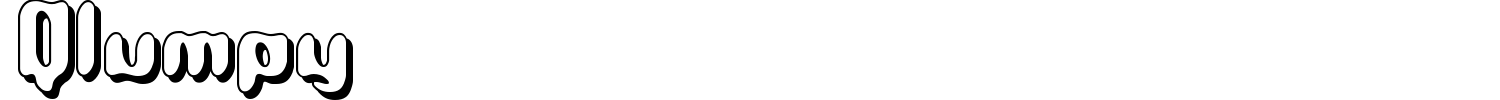 Qlumpy Font preview