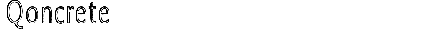 Qoncrete Font preview