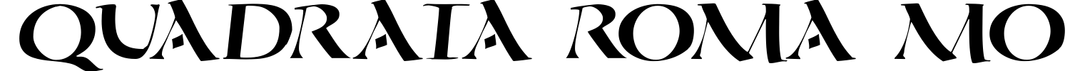 Quadrata Roma MO Font preview