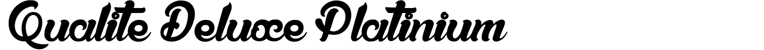 Qualite Deluxe Platinium Font preview