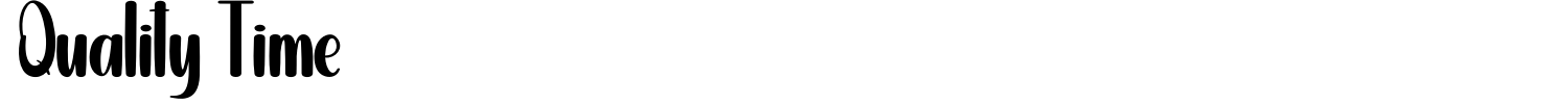 Quality Time Font preview