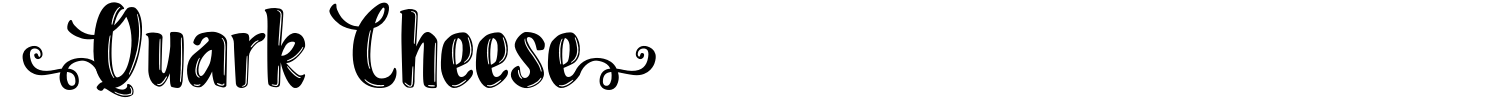 Quark Cheese Font preview