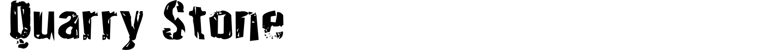 Quarry Stone Font preview