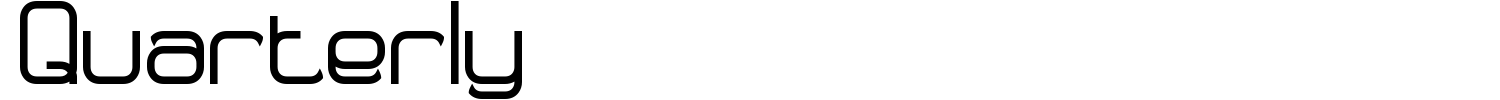 Quarterly Font preview