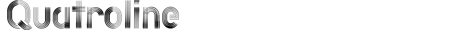 Quatroline Font preview