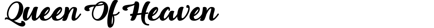 Queen Of Heaven Font preview