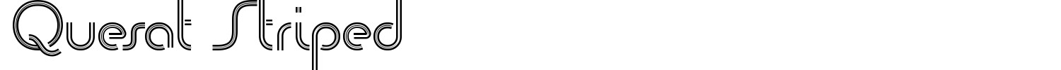 Quesat Striped Font preview