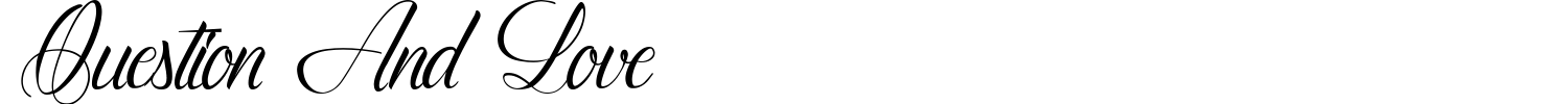 Question And Love Font preview