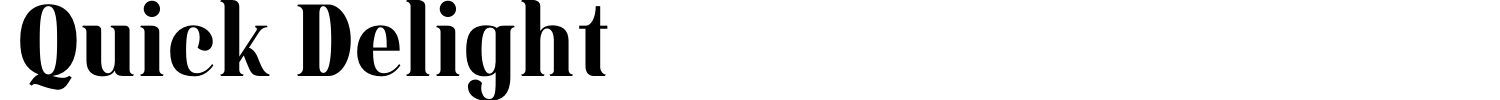 Quick Delight Font preview