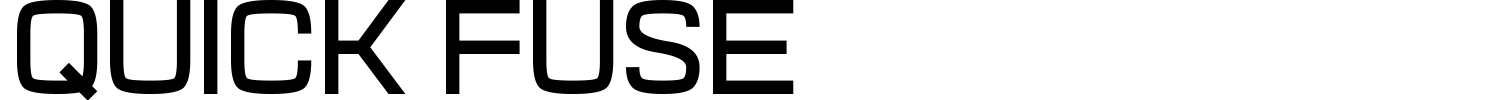 Quick Fuse Font preview