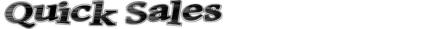 Quick Sales Font preview