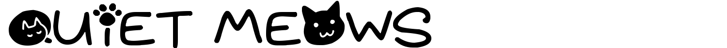 Quiet Meows Font preview