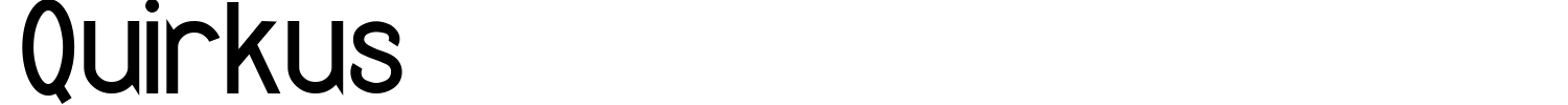 Quirkus Font preview