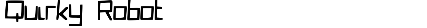 Quirky Robot Font preview
