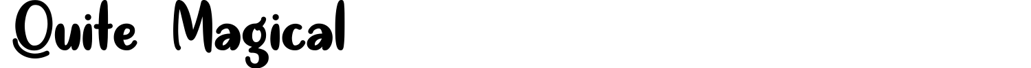 Quite Magical Font preview