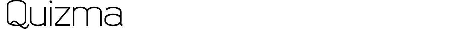 Quizma Font preview