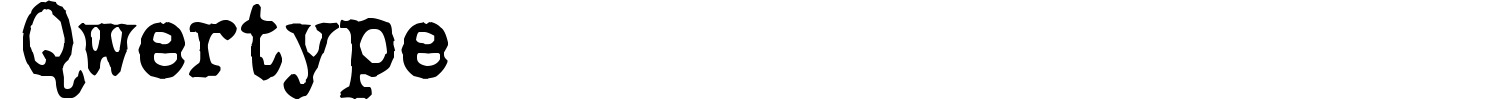 Qwertype Font preview