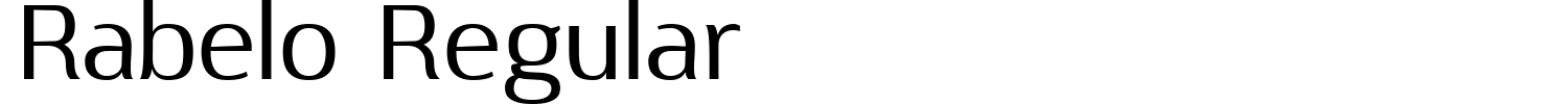 Rabelo Regular Font preview