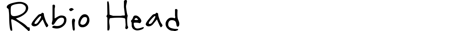 Rabio Head Font preview