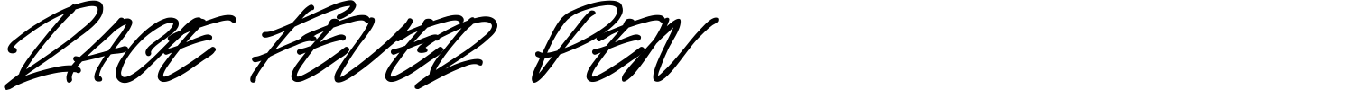 Race Fever Pen Font preview