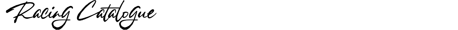 Racing Catalogue Font preview