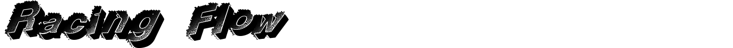 Racing Flow Font preview