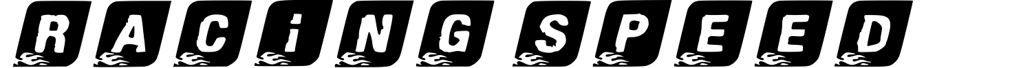 Racing Speed Font preview