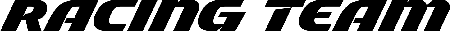 Racing Team Font preview