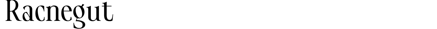 Racnegut Font preview