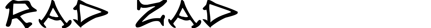 Rad Zad Font preview