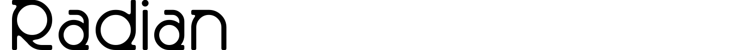 Radian Font preview