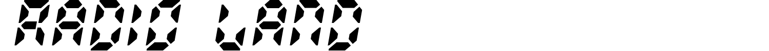 Radio Land Font preview