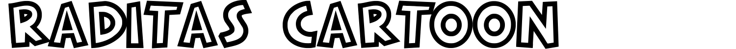 Raditas Cartoon Font preview