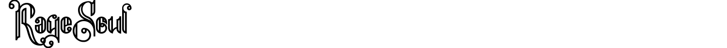 RageSoul Font preview