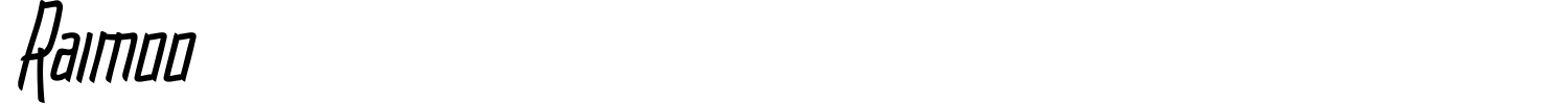 Raimoo Font preview