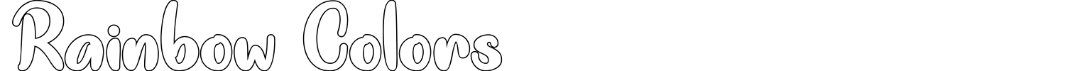 Rainbow Colors Font preview