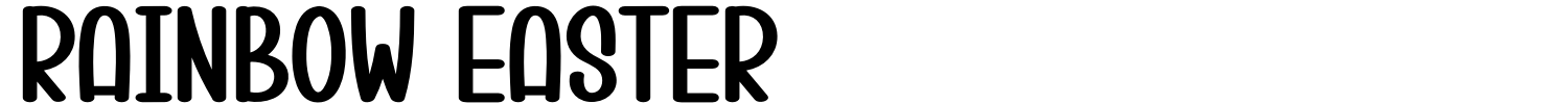 Rainbow Easter Font preview